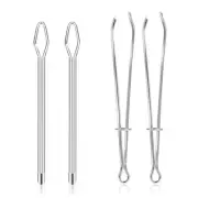 4 Pcs DIY Rope Threader Clip Drawstring Threader Tool Sewing Tool for Elastic