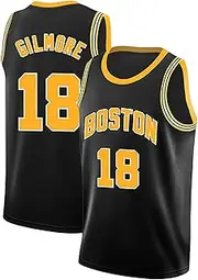 [Atonmore] Happy Gilmore #18 Jersey Boston Adam Sandler 1996 Movie Basketball Stitched S-XXXL, 90S Hip Hop Clothing for Party