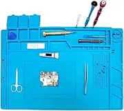 Soldering Mat, Magnetic Field Mat, Repair and Soldering Mat, Silicone, 500 °C Workbench Mat, for Repairing Watches, Phones, Laptops, Magnetic Soldering Mat (45 x 30 cm)