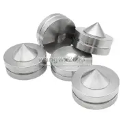 4pcs 39mm Stainless Steel Speaker Shock Spike Stand Foot Isolation Feet Base Pad