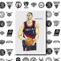 在飛比找蝦皮購物優惠-Backfish明信片_NBA球星_Brandon Roy