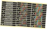 Vaguelly Fretboard Sticker Set 12 Pcs Guitar Note Decals Frets Map Scale Sticker for Classical Guitars