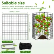 15Pcs Plants Protector 13.7inch Metal Mesh Plants Cages Sturdy Garden tyGER