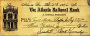 GONE WITH THE WIND Scarlett O'Hara Kennedy Signed Check / Cheque - preprint