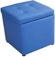 Ottoman Storage Footstool Upholstered Footstool Change Shoe Storage Stool Shoe Stool with Cover Multifunction Breathable Large Storage Space for Bedroom Living Room(30x30x35cmE)