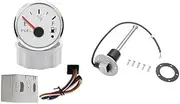 ELING 52mm Fuel Level Tank Gauge 2'' Meter Indicator with Backlight with Alarm 12V 24V with 250mm Fuel Level Sender Sending Unit for Tractor Yachts