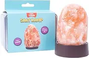 Fizz Creations Teeny Town Salt Lamp. Miniature Himalayan Salt Lamp. Ideal for Desktops & Coffee Tables. Mood Lamp Battery Operated LED Light Complete with Carry Case.