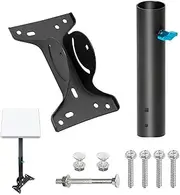 Mount for Starlink Dish, Roof Mount Adjustable Mounting Kit, Flagpole Bracket for Starlink Internet Kit, Satellite Flagpole, Satellite Dish Holder, Compatible with Starlink V2