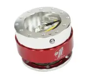 NRG Innovations SRK-100RD Silver/Red Quick Release Kit