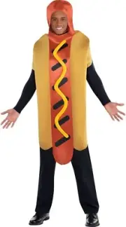 Hot Diggity Dog Food BBQ Suit Yourself Fancy Dress Up Halloween Adult Costume