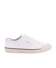 Round head lace-up casual shoes 44 optical white