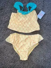 NEW JUMPING BEANS Girls size 3T Pretty pineapple 2 Pc Bathing Suit