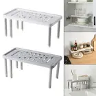 Expandable Cabinet Organizer Shelf Kitchen Counter Shelf Retractable Storage