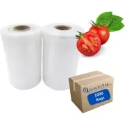 LDPE Poly Bag on Roll 8"x15" – 1000 Clear Storage Bags, 1.0 mil Thickness – I...
