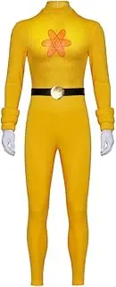 [MelangCos] Men's Goofy Movie Powerline Cosplay Yellow Jumpsuit Bodysuit Halloween Costume