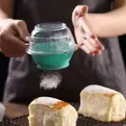 With Scale Flour Sieve Handle Fine Mesh Scoop Filter Shakers