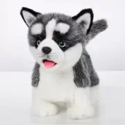 Realistic Soft Plush Huskie Dog Toy - Walking, Barking & Talking Pet Delight