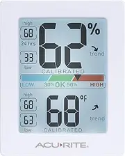 AcuRite Pro Humidity Meter & Thermometer with Touch Activated Backlight