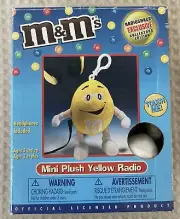 Transistor RadioShack Exclusive Yellow M&M Mini Plush Radio Headphones NotTested