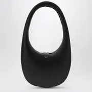 Black Leather Swipe Bag