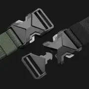 Thickened Men's Canvas Belt Breathable Nylon Belt Quick Release Waistband