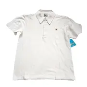 Vintage Paul Frank Mens Julius Polo Shirt, White, XL