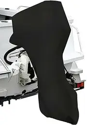 ConPus Boat Motor Covers 60HP - 100HP - 150HP Full Outboard Motor Cover with 600D Heavy Duty Oxford Fabric + Extra PVC Coating,Waterproof Outboard Engine for Mercury Motor Cover Boat 60hp 100hp 150hp