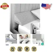 Hypoallergenic King Size Bed Wedge Pillow - Soft Memory Foam Headboard Filler