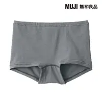 在飛比找momo購物網優惠-【MUJI 無印良品】女有機棉混彈性平口內褲(共5色)