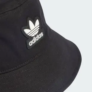 【adidas 愛迪達】帽子 漁夫帽 運動帽 遮陽帽 BUCKET HAT AC 黑 II0744