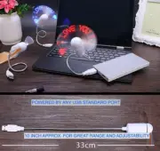 LED LIGHT USB POWER COOLING Mini FAN Travel Laptop Computer PC Desk (I LOVE YOU)