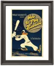 Goofy How To Play Baseball - Picture Frame 8x10 inches - Poster - Print - Poster