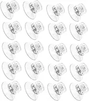 Transparent Sucker, 20 pcs Small Suction Cups, 25mm Suction Cups with Metal Screw, Strong Suction Hook Holder, Glass Suction Pads for Window Car Glass Shade Cloth Glass Bathroom Wall Door