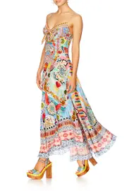 LONG DRESS WITH TIE FRONT CLOSE TO MY HEART