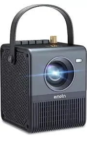 Emotn H1 Mini Projector Native 1080P Rechargeable WiFi Bluetooth