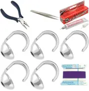 Bead Tip Kit - Pliers, Tweezers, Cement, 5 Bead Tips & Amethyst Bead Cord #6