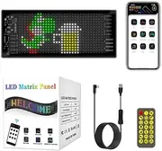 Fahgaer LED Matrix Panel Flexible Screen Display Windshield Scrolling Advertising LED Car Sign RGB DIY App Control Signal Light