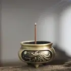 Antique Three-legged Carved Incense Holder Desktop Incense Holder Desktop