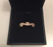 Brand New Boxed Thomas Sabo Gold Plated Silver Eternity Ring Sz 54 / N RRP £100