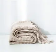130x170cm Cozy Decorative Knit Woven Throw Blanket Sofa Throw Bed Throw Bed Blanket