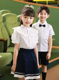 在飛比找蝦皮購物優惠-六一兒童表演服小學生班服朗誦比賽幼兒合唱演講表演服裝女童禮服