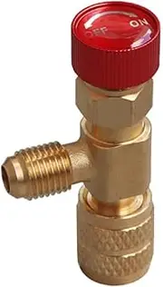 Dpaaoyer R22 R410 AC Valve 1/4 Inch Filler Joint A/C Refrigerant Valve Air Conditioning Repair and Fluoride Adapter A