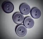 5/8" Round Light Dusty Blue Craft/Clothing Buttons #