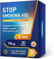 Sorelax Quit Smoking Patches, Step 2 to Help Quit Smoking, 14 mg, Delivered Over 24 Hours Transdermal System to Stop Smoking Aids That Work, 30 Patches, One Month Supply