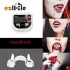Halloween Cosplay Retractable Vampire Fangs Makeup Zombie Teeth Horrific Denture