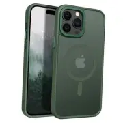 Magnetic for iPhone 14 Pro Case [Compatible with Magsafe] Dark Green