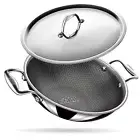 Stahl Triply Non Stick Stainless Steel Kadai/Wok with Lid - Free Shipping