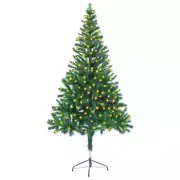 NNEVL Artificial Pre-lit Christmas Tree with Stand 150 cm 380 Branches