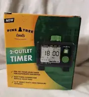 New Pine Tree Tools Dual 2 Hose Timer - Programmable Water Timer for Garden Hose