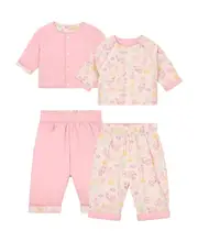 graphic-print reversible trouser set 3M Pink